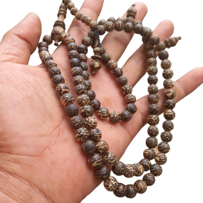 tasbih liwung macan asli 8mm tasbih kayu liwung hitam tasbih oleh2 umroh haji