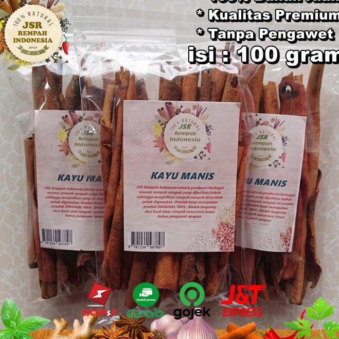 

Super Hits KAYU MANIS ASLI KUALITAS PREMIUM ISI 100 GRAM BUMBU DAPUR JSR REMPAH PENYEDAP RASA