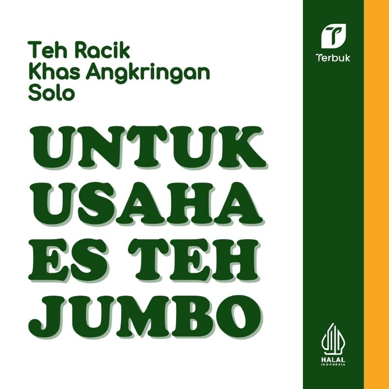 

Teh Terbuk - Teh Racik Khas Angkringan Solo / Jogja untuk Usaha Es Teh Jumbo