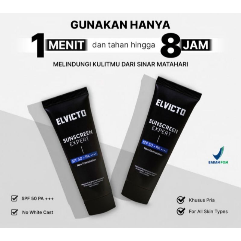 elvicto Sunscreen Expert spf50 30ml / elvicto sunscreen / sunscreen elvicto