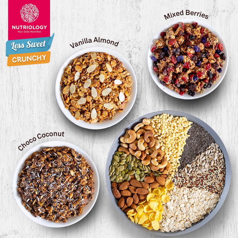 

Serbu sekarang Granola 400 gr LESS SWEET Nutriology Sereal Sehat Makanan Diet Crunchy Lengkap Murah Bergizi Alami Natural High Quality