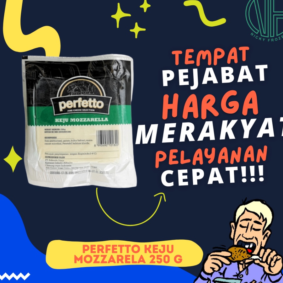 

WJHK0568 Terbaru PERFETTO KEJU MOZZARELLA 250 G !!!! TERMURAHH