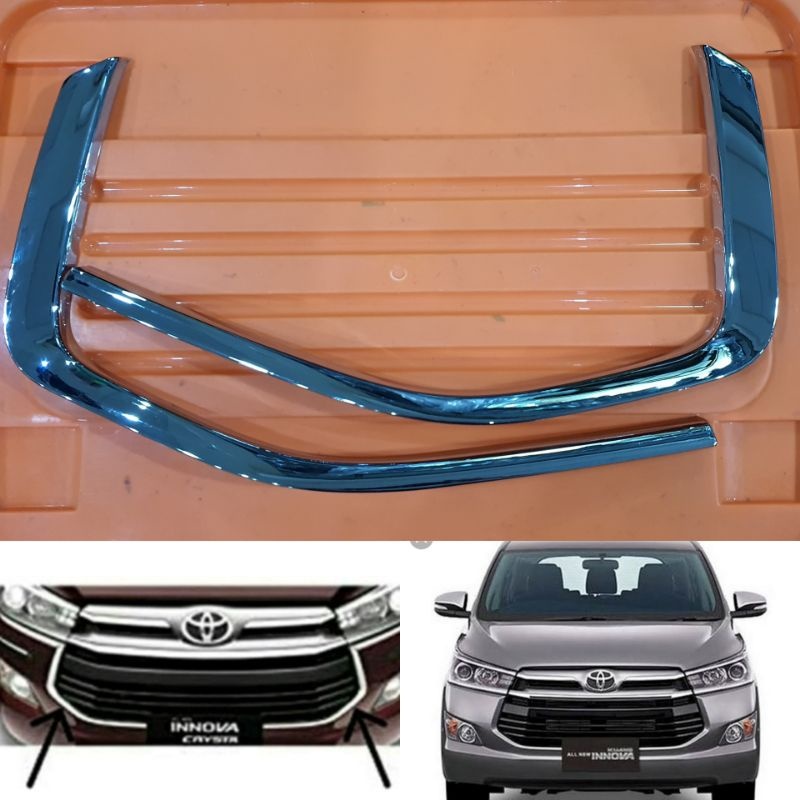 List Grill Chrome Bumper Depan Innova Reborn Variasi Eksterior