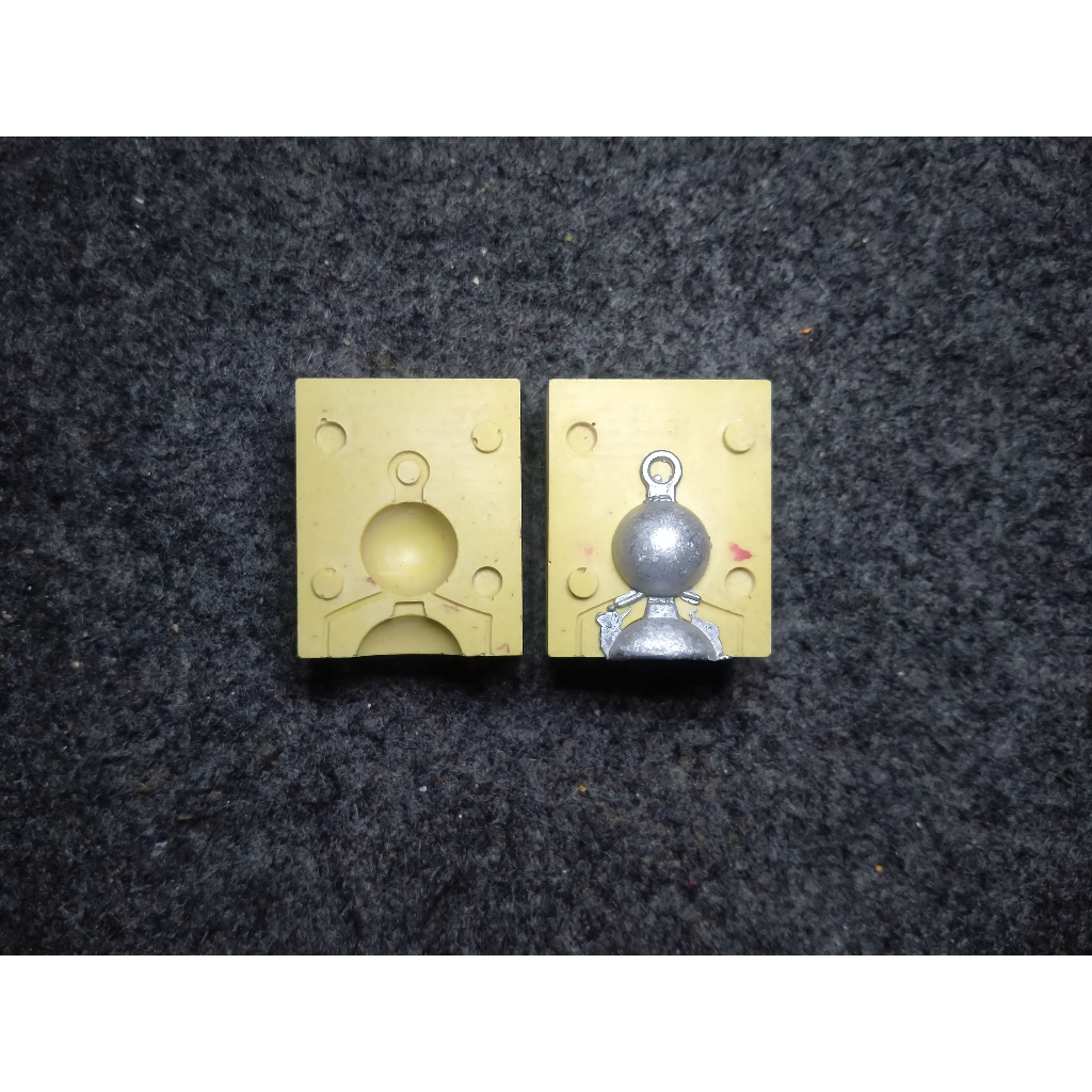 Cetakan Bandul Timah Pemberat Pancing Model Anting 20gr Lead Sinker
