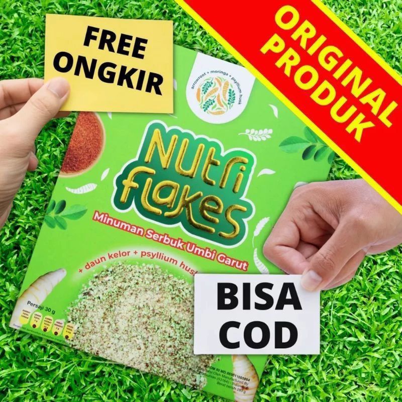 

Nutriflakes Sereal Umbi Garut Solusi Asam Lambung Dan Pencernaan 1 Box 280 Gram