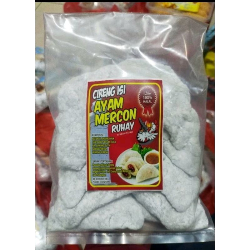 

Cireng Mercon Isi Ayam Suwir Pedas