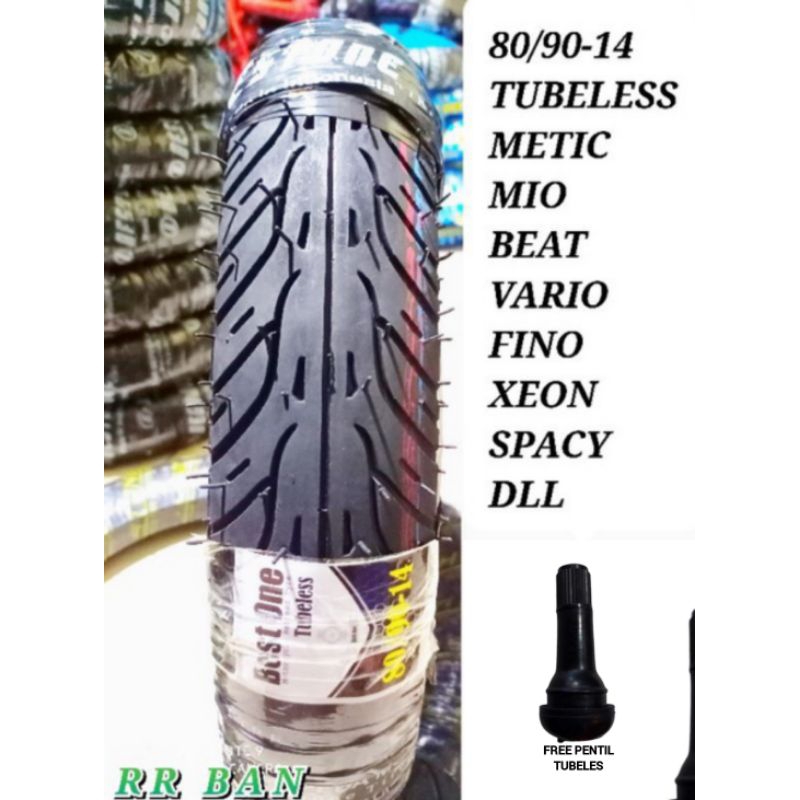 ban motor matic tubeles 80/90-14 ban depan honda beat vario mio fino xeon ban ring 14 ban metic ban 