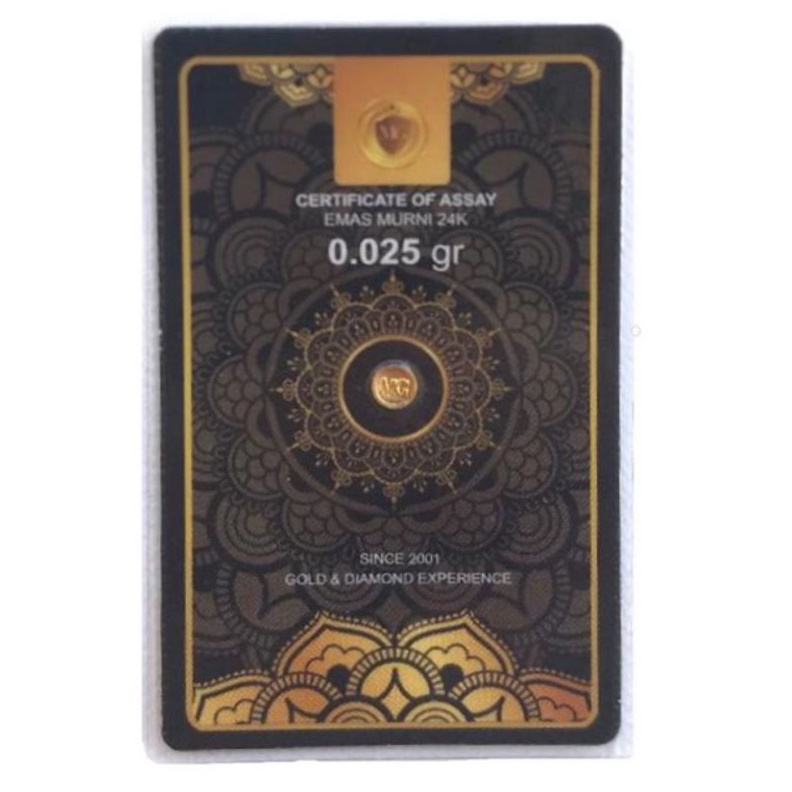 ✨Mall✨ MiniGold Emas 0.025 Gram 24 Karat murah