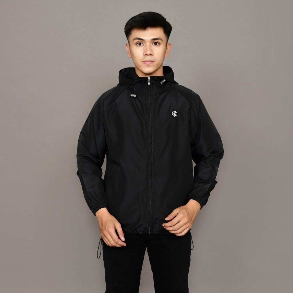 Jaket Parasut Pria - Jaket Windbreakers Simpel Original Indigo