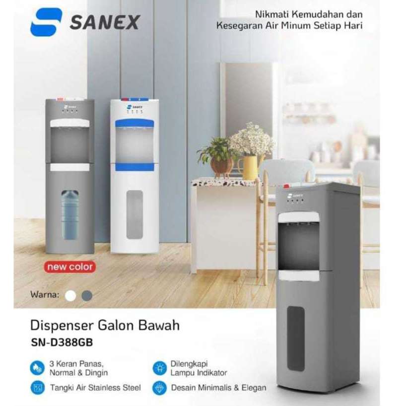 RK Sanex Water Dispenser Galon Bawah Dispenser Tinggi Dispenser 3 Keran Dispenser 3 Suhu Panas
