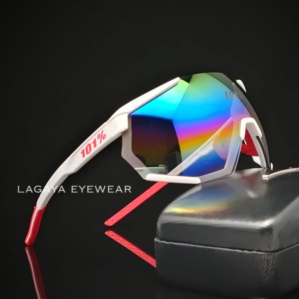 Kacamata polycarbonate pria dengan frame sporty cocok untuk berolahraga / 105