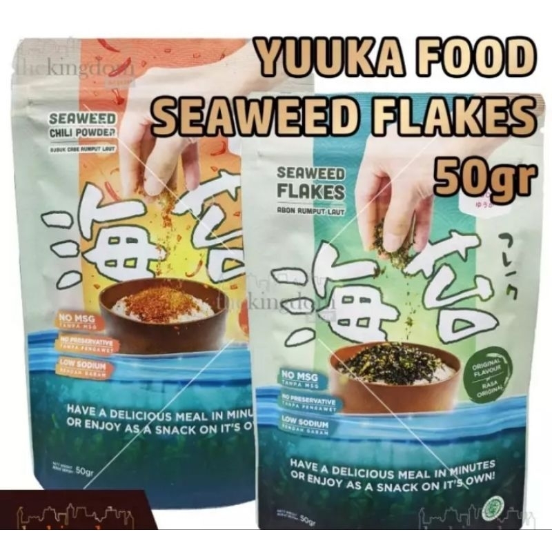 Makassar Yuuka food seaweed flakes abon rumput laut 50gr