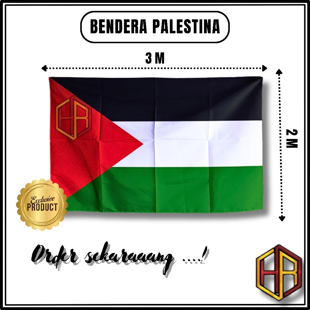 bendera palestina jumbo polister peles (3m)