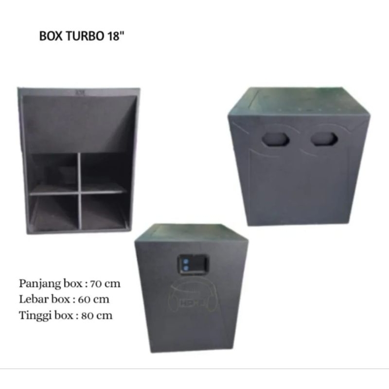 Box Kosong Subwoofer Turbo 18 Inch Audio One Original ( HARGA BOX KOSONG 1 BOX )