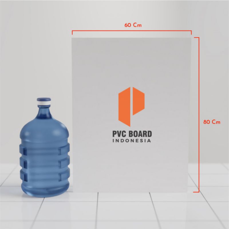 PVC Board 15mm Ukuran 60x80cm | Custom PVC Foam Board
