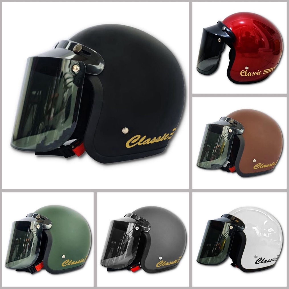 

12.12 MALL Paking box cod helm bogo dewasa garis clasic pria wanita viral keren modis reseler grosir keren gaya !!