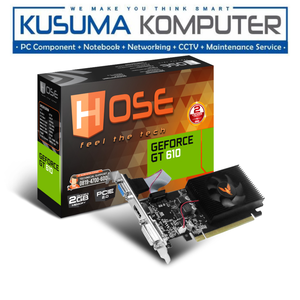 HOSE NVIDIA GEFORCE GT 610 2GB DDR3
