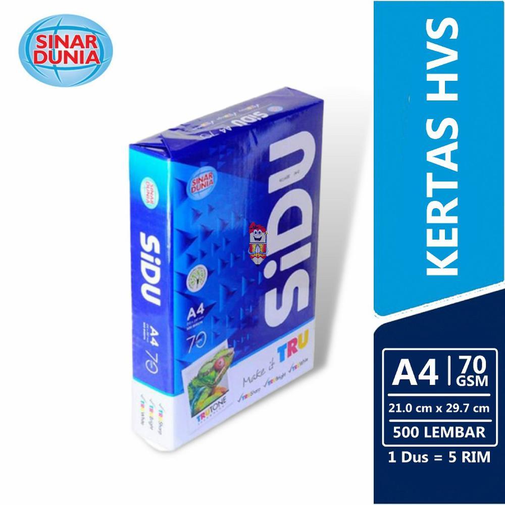 

HVS A4 70 GRAM SIDU ( ECER )