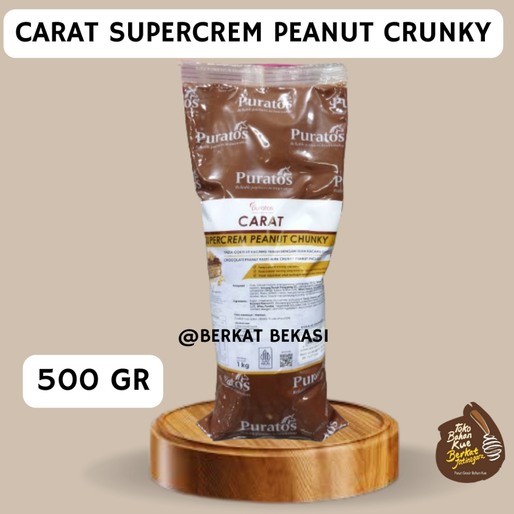 

CARAT SUPERCREM PEANUT CHUNKY 500 GR/COKLAT PURATOS/SELAI COKLAT