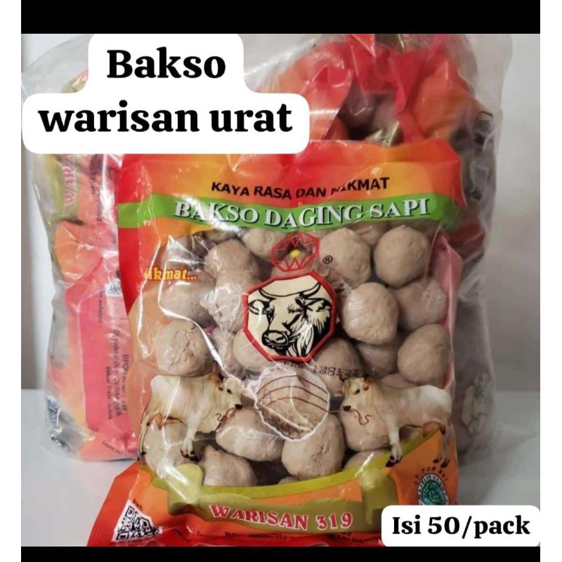 

Bakso Urat warisan 600gr isi 50 pcs