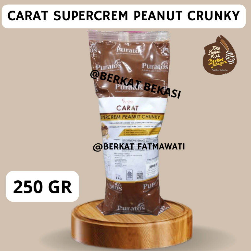 

CARAT SUPERCREM PEANUT CHUNKY 250 GR/ SELAI PEANUT PURATOS