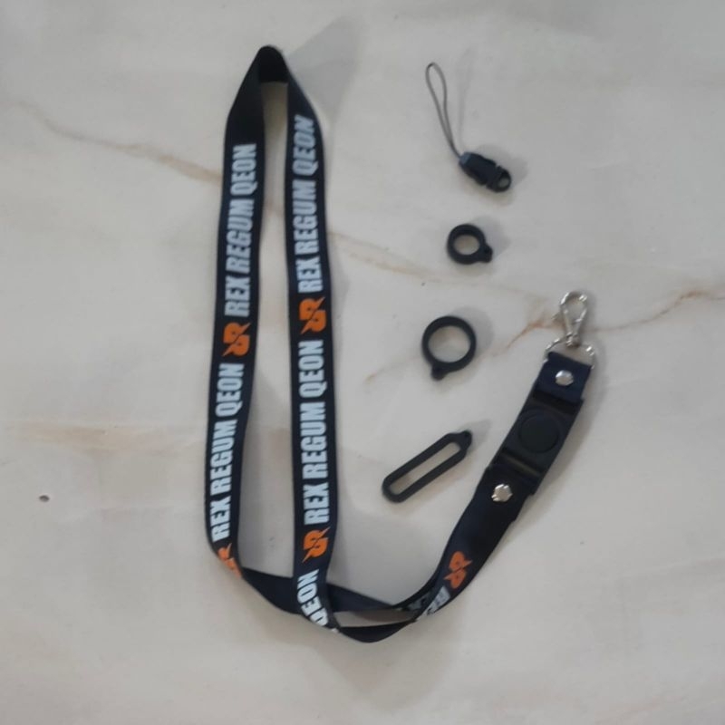 

TALI LANYARD RRQ REX REGUM QEON / LANYARD HITAM Premium lanyard E-SPORT / gantungan kunci / gantungan id card / gantungan flashdisk / nametag hp name tag / handphone BEST SELLER CODc