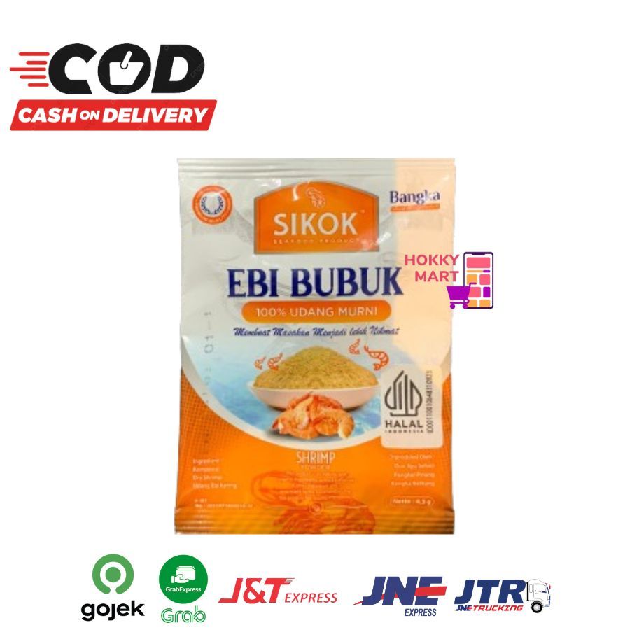 

(HOKKY) Sikok Ebi Bubuk Shrimp Powder 4.5 Gr Hebi Menir Asli Udang Kering Ebi Instant 100% Udang Murni