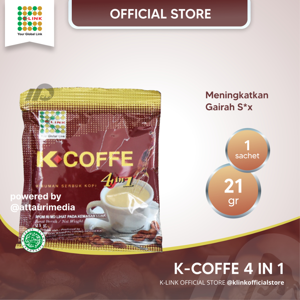 

K Coffe 4in1 Original Kopi K Link (1 Sachet) Kopi Penambah Stamina Pria Dewasa Kopi Stamina Kopi Stamina Pria Obat Stamina Pria K Koffe K Coffee K Cofee Kopi Penambah Stamina Seksual Laki K Link Official Store K Link Klink K-Link Official Store Attauri