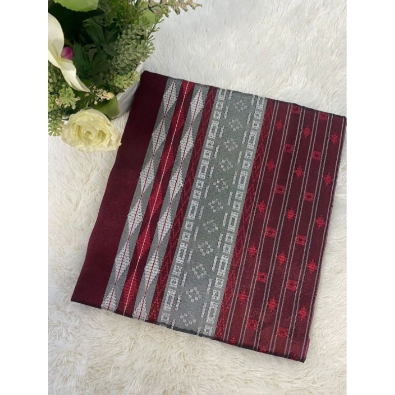 Kain Bahan Kameja Pria / Rok Wanita Kondangan Tenun Sengkang