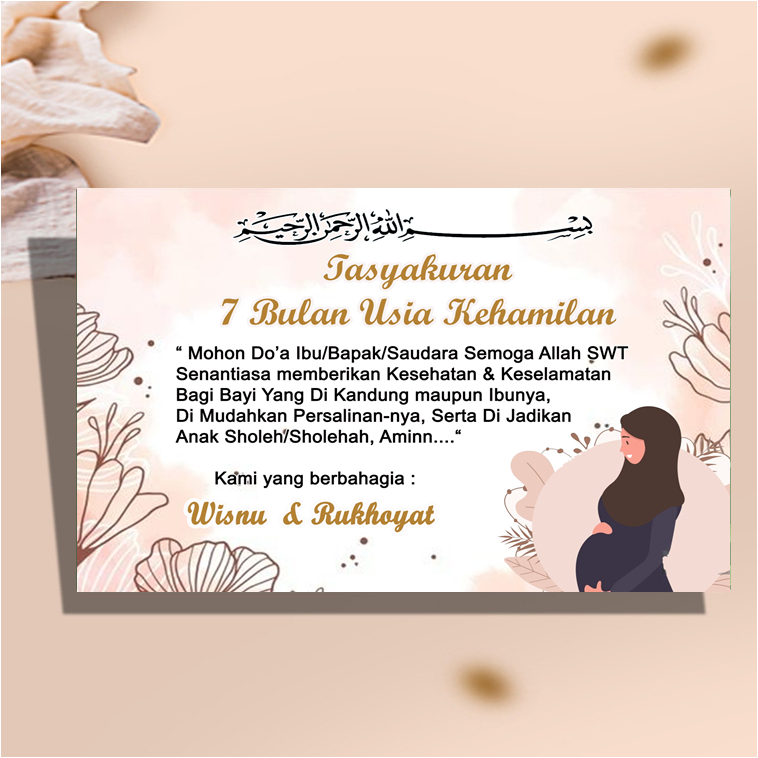 

Cetak KARTU / STIKER TASYAKURAN KEHAMILAN 4 BULANAN / 7 BULANAN w3