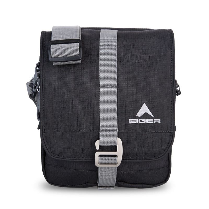EIGER1989 DESCENT 3.0 BASIC HITAM SHOULDER BAG TAS SELEMPANG PRIA ORIGINAL