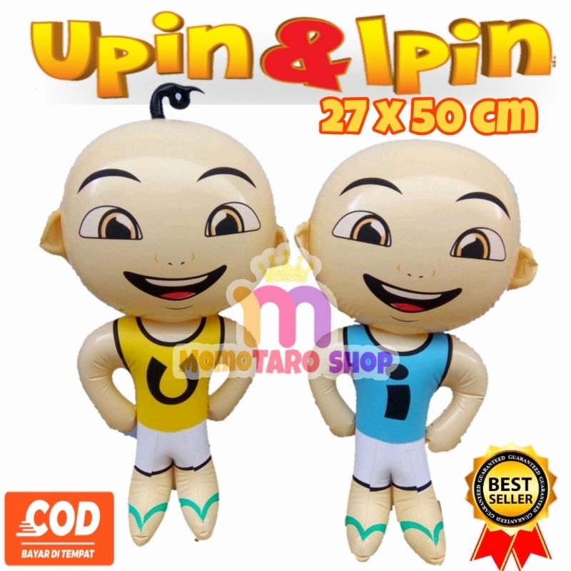 Mainan Balon Tiupan Upin Ipin/ Boneka Mainan Balon Tiup Model Upin Ipin