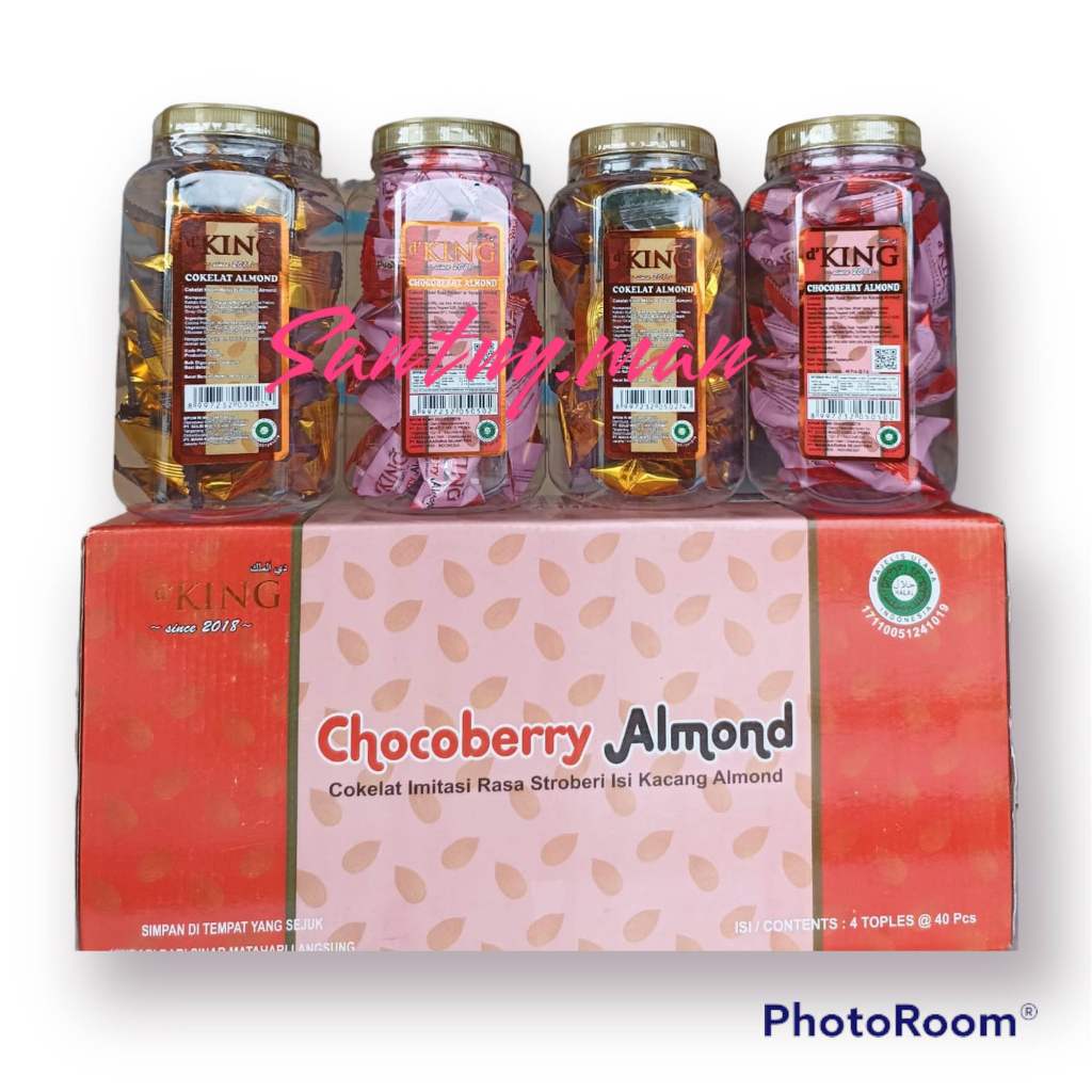 

1 kardus bundling mix mix coklat almond 4 toples