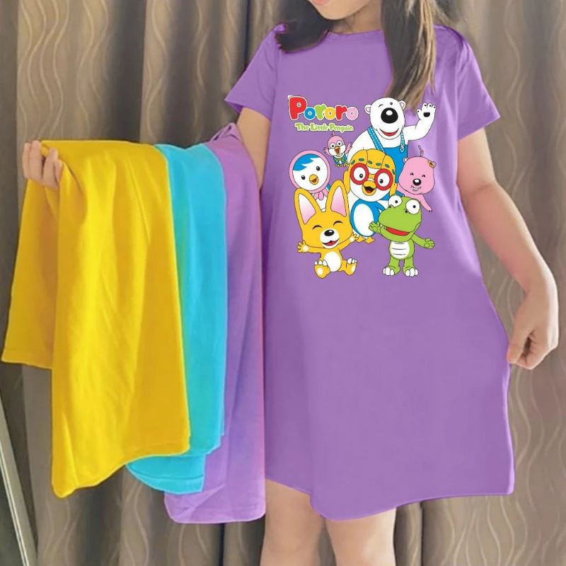 DASTER ANAK PORORO PETTY/ DASTER ANAK MURAH / DASTER KAOS ANAK