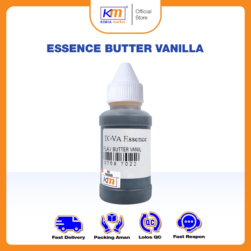 

Essence makanan / minuman flavor Tova Butter Vanilla 50ml / Perisa Makanan / Penambah Rasa Cair / Perisa Cair Butter Vanilla / Essen Butter Vanilla Makanan/Minuman