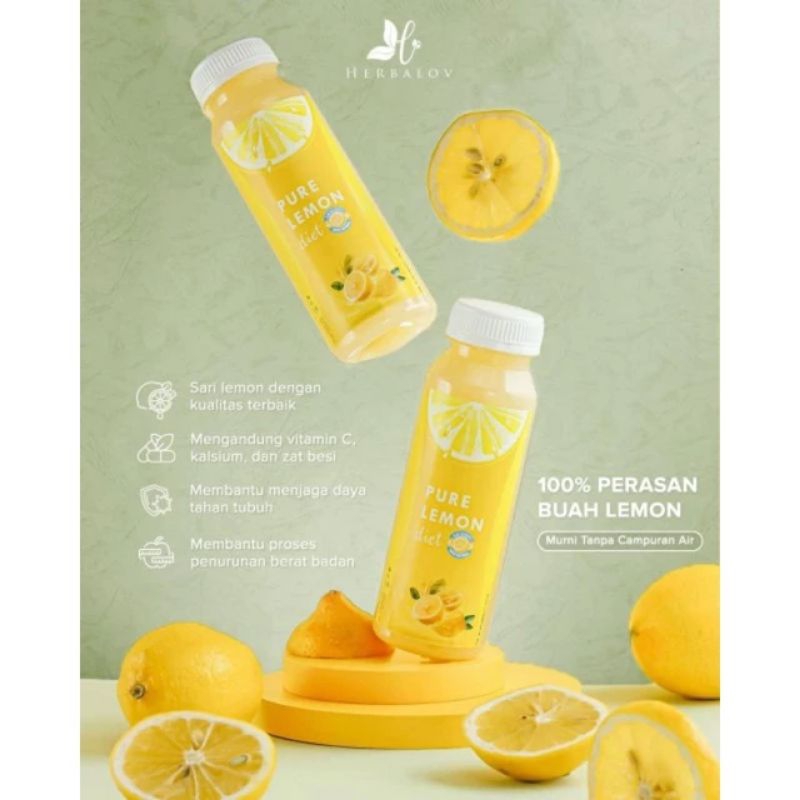 Bisa COD|| Pure lemon diet herbalove original