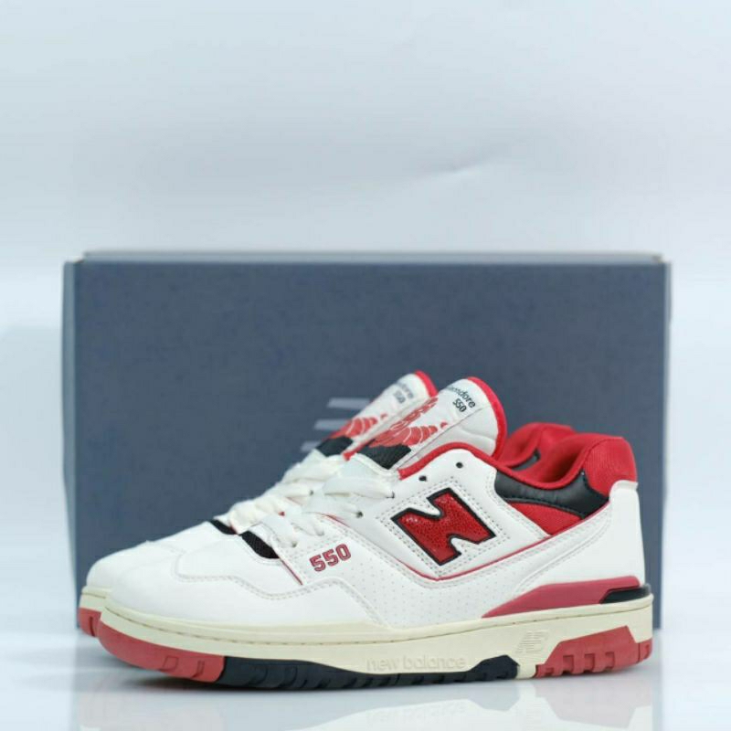 New Balance 550 Aime Leondore White Red