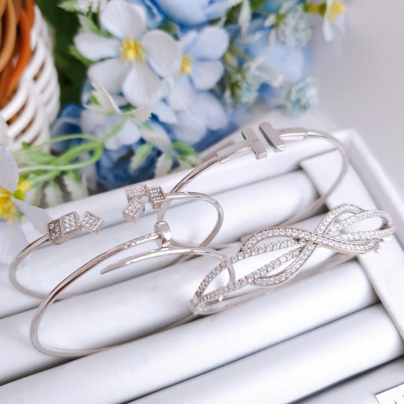 Gelang oval fashion whitegold emas muda kadar 8k/375%