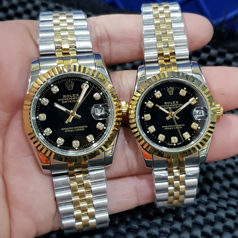jam tangan couple ROLEX DATEJUST,automatic,all stell,include box original