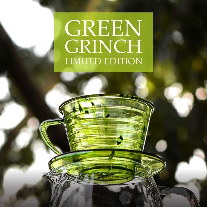 SUJI - Wave Chihiro Green Grinch Limited Edition - Alat Seduh Saringan Kopi
