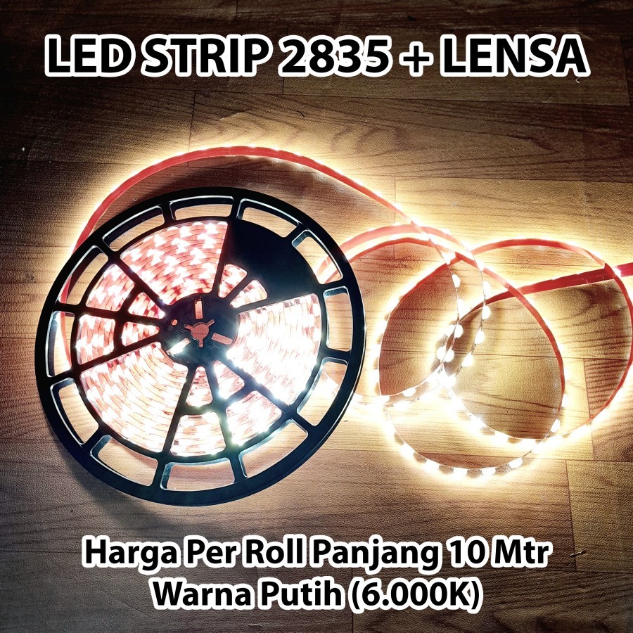 LAMPU LED STRIP 2835 LENSA 24V 4000K