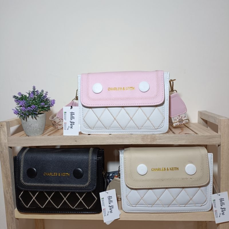 Tas Charles & Keith | Slingbag Charles & Keith | Hello Slingbags Charles & Keith Original