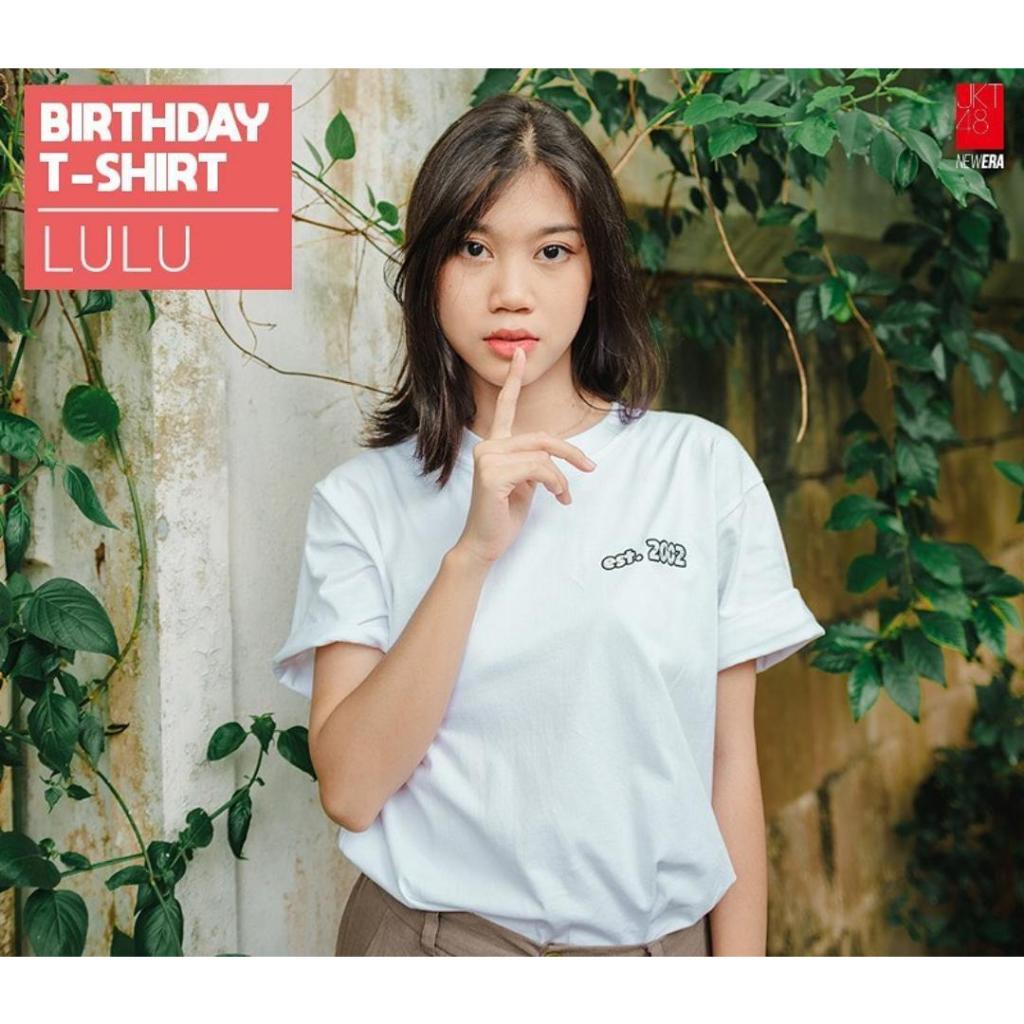 Kaos JKT48 Birthday T-Shirt Lulu Salsabila (Lulu) 2023 -Putih