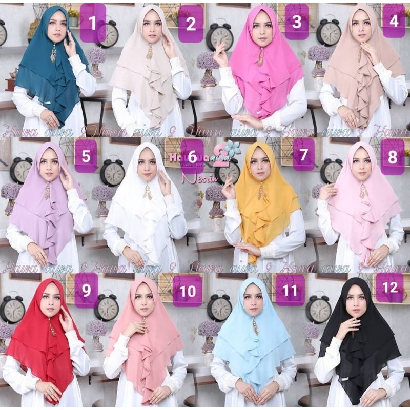 Mini Khimar Nesrin by Hawwa Aiwa 2