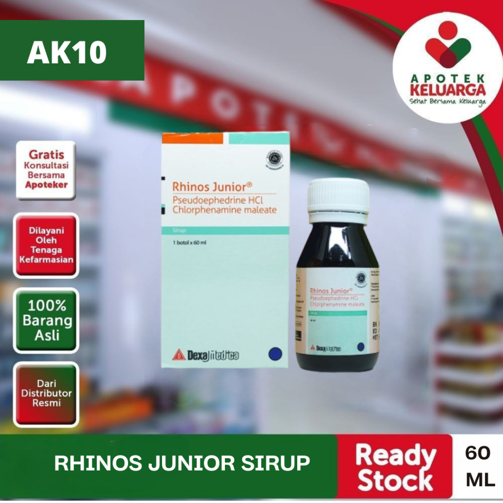 RHINOS JUNIOR SIRUP #OBAT FLU ANAK #PADANG