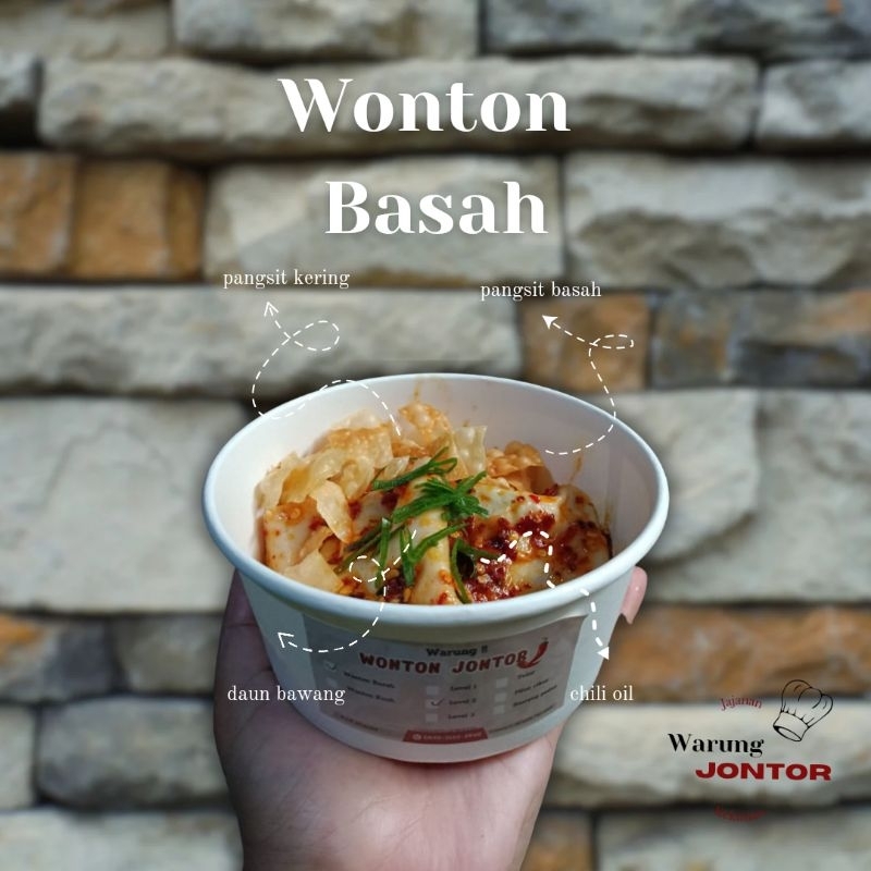 

Pangsit pedas/ Jontor Chili oil daun jeruk