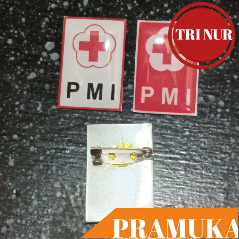 Pin bros PMI persegi Resin