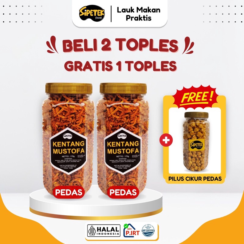 

DISKON BRANDS FESTIVAL [Khusus Live] 2 TOPLES KENTANG GRATIS 1 TOPLES PILUS CIKUR PEDAS !!