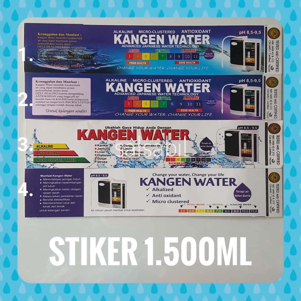 

12.12 BRANDS FESTIVAL stiker kangen water 1.500ml !!