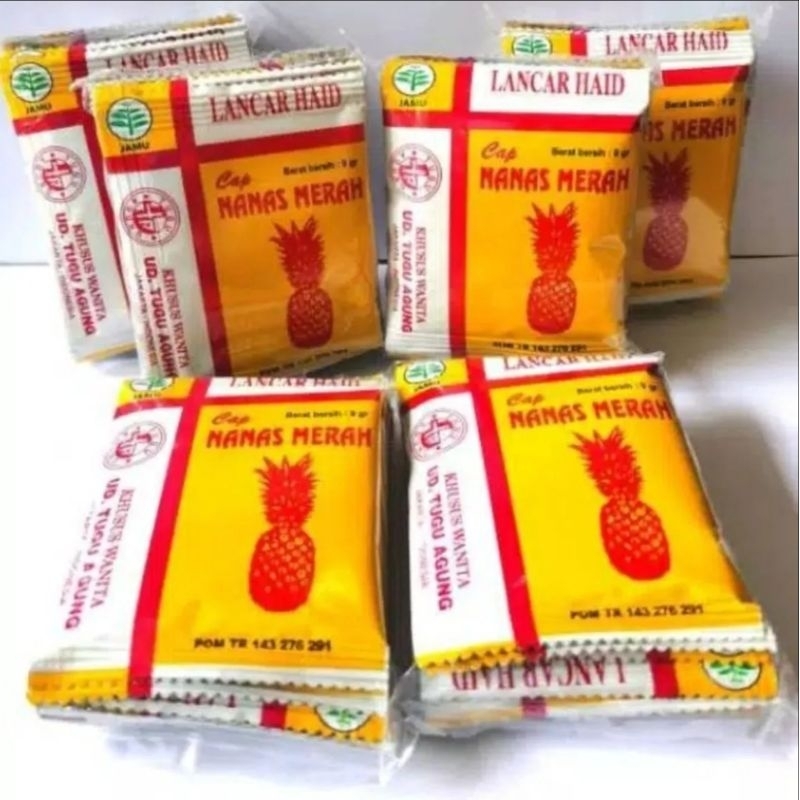 

jamu Nanas merah isi 10 saset original